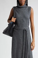 Proenza Schouler White Label Lily Sleeveless Turtleneck Sweater Grey Melange at Nordstrom,