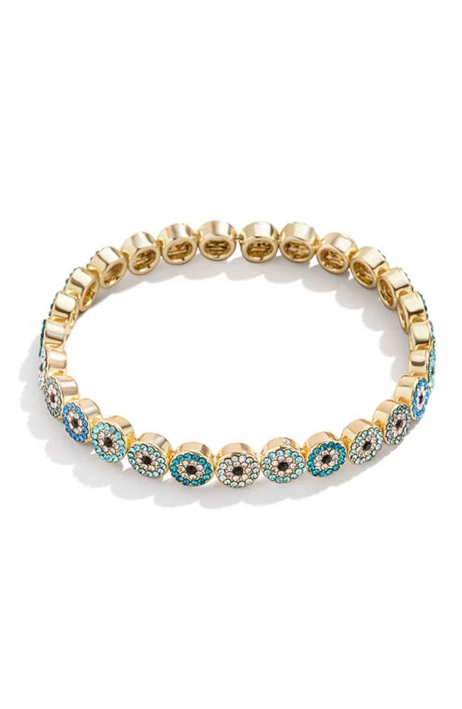 BaubleBar Kaya Evil Eye Beaded Bracelet in Blue at Nordstrom