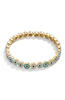 BaubleBar Kaya Evil Eye Beaded Bracelet in Blue at Nordstrom