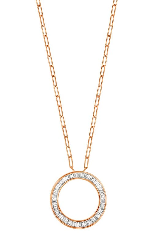 Bony Levy Ofira 18K Rose Gold Large Circle of Life Pendant Necklace at Nordstrom