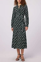 Diane von Furstenberg Geo Print Long Sleeve Midi Wrap Dress at Nordstrom,