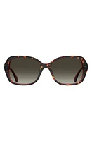 Kate Spade New York yvette 54mm gradient polarized square sunglasses in Havana Pink /Brown Gradient at Nordstrom