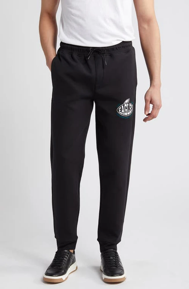 BOSS x NFL Cotton Blend Joggers Philadelphia Eagles Black at Nordstrom,