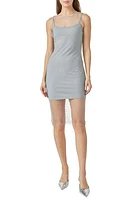 Endless Rose Beaded Mesh Camisole Dress Silver at Nordstrom,