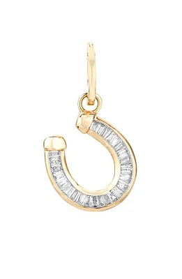 Adina Reyter Diamond Horseshoe Charm in Yellow Gold at Nordstrom