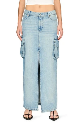 DL1961 Asra Denim Cargo Maxi Skirt Fountain (Vintage) at Nordstrom,