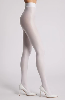 HIGH HEEL JUNGLE Liquid Metal High Waist Tights in Silver at Nordstrom