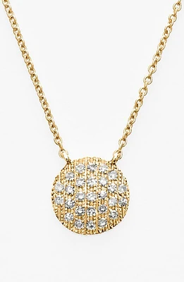 Dana Rebecca Designs 'Lauren Joy' Diamond Disc Pendant Necklace in Gold at Nordstrom