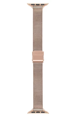 The Posh Tech Blake Stainless Steel Apple Watch Watchband in Rose Gold at Nordstrom