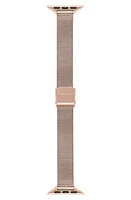 The Posh Tech Blake Stainless Steel Apple Watch Watchband in Rose Gold at Nordstrom