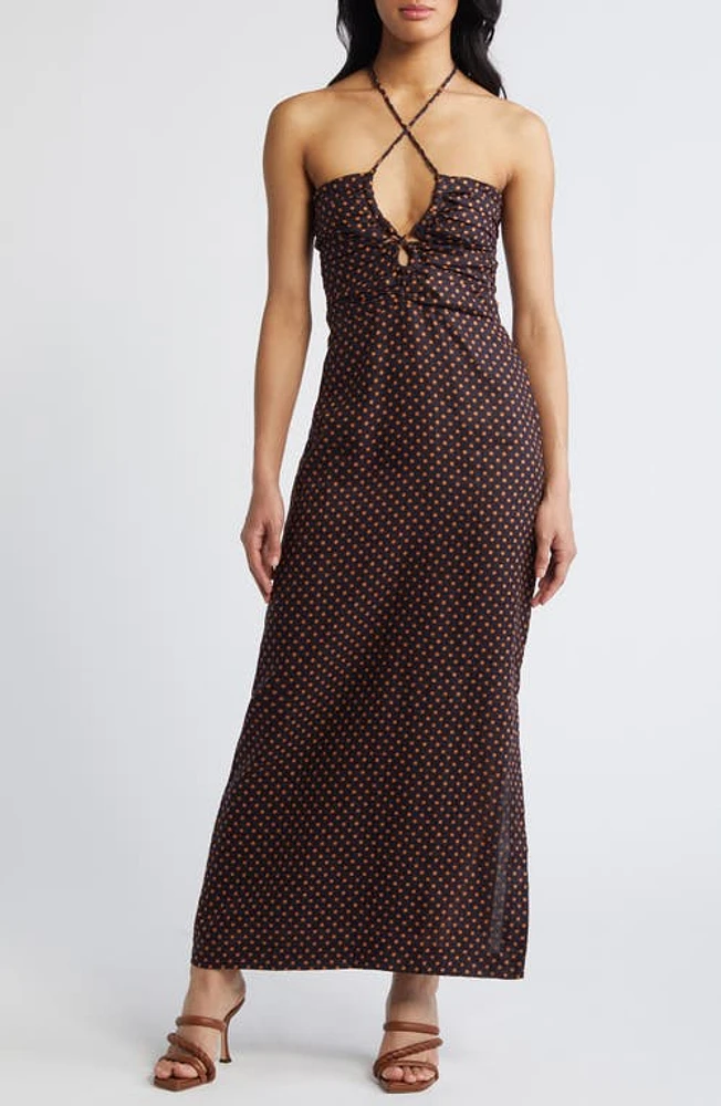 Faithfull the Brand Tortugas Polka Dot Linen Dress Ludovica at Nordstrom,