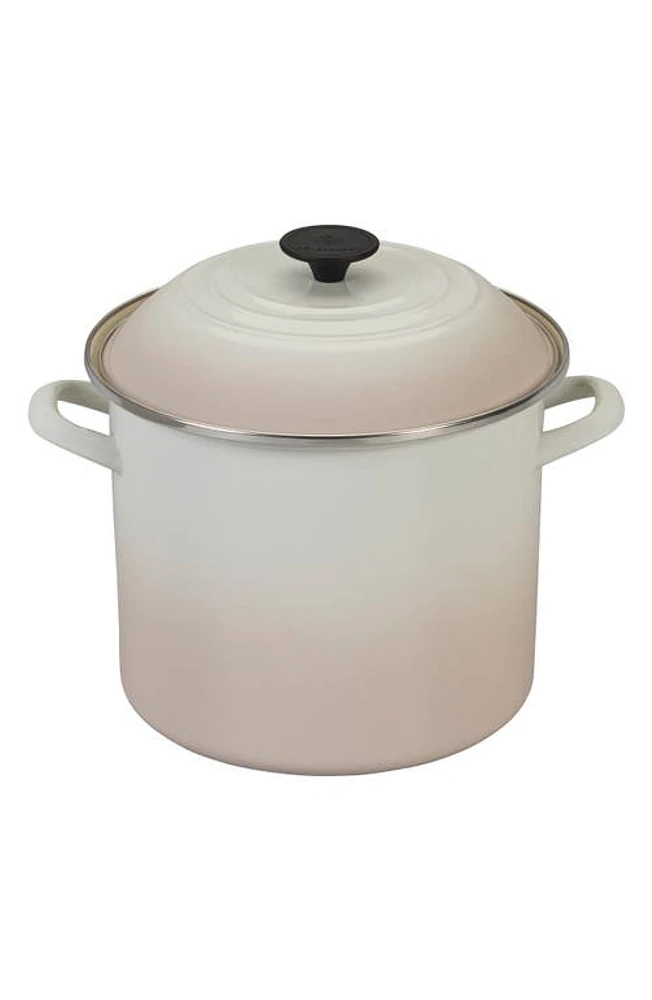 Le Creuset -Quart Enameled Steel Stockpot in Meringue at Nordstrom