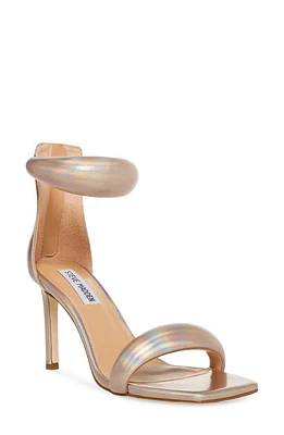 Steve Madden Partay Ankle Strap Sandal in Platinum at Nordstrom, Size 10