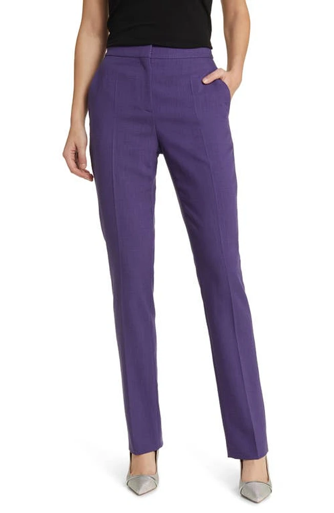 BOSS Temartha Trousers Mulberry Purple at Nordstrom,