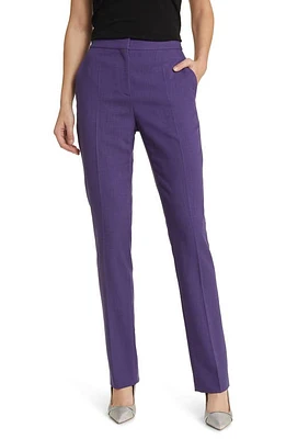 BOSS Temartha Trousers Mulberry Purple at Nordstrom,