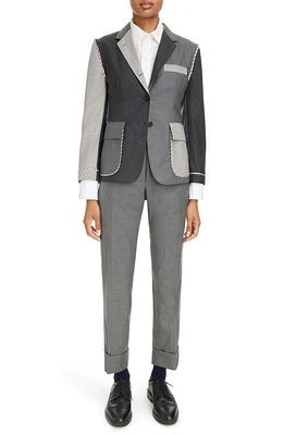 Thom Browne Fun-Mix Unconstructed Fit Wool Sport Coat Dark Grey at Nordstrom, Us