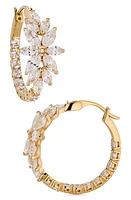 Nadri Midsommer Cubic Zirconia Hoop Earrings in Gold at Nordstrom