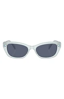 Swarovski Constella 54mm Polarized Pillow Sunglasses in Light Blue at Nordstrom