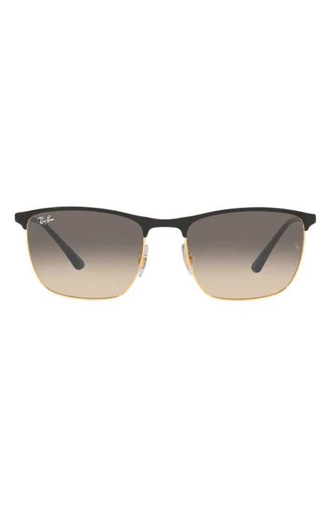 Ray-Ban 57mm Gradient Square Sunglasses in Black at Nordstrom