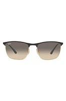 Ray-Ban 57mm Gradient Square Sunglasses in Black at Nordstrom