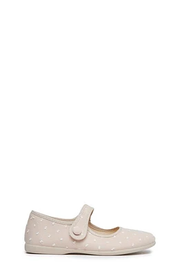 CHILDRENCHIC Swiss Dot Canvas Mary Jane Sneaker Camel at Nordstrom,