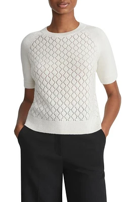 Lafayette 148 New York Hand Embellished Cashmere Sweater Cloud at Nordstrom,