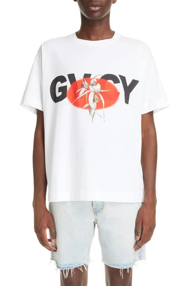 Givenchy Orchid Graphic T-Shirt White at Nordstrom,