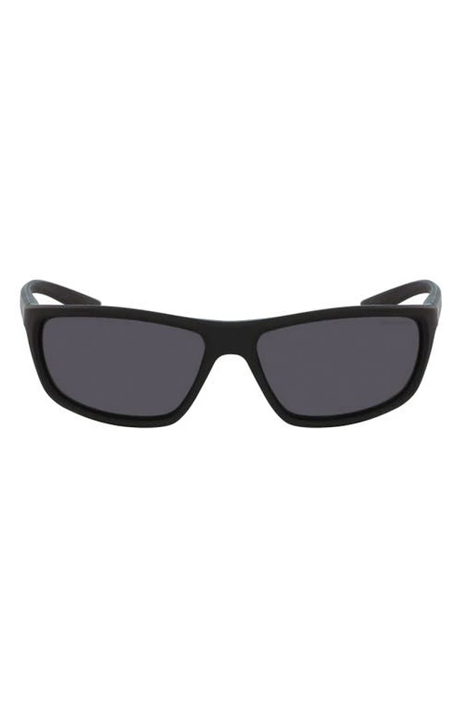 Nike Rabid 64mm Rectangle Sunglasses in Black/Grey at Nordstrom