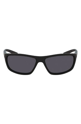 Nike Rabid 64mm Rectangle Sunglasses in Black/Grey at Nordstrom