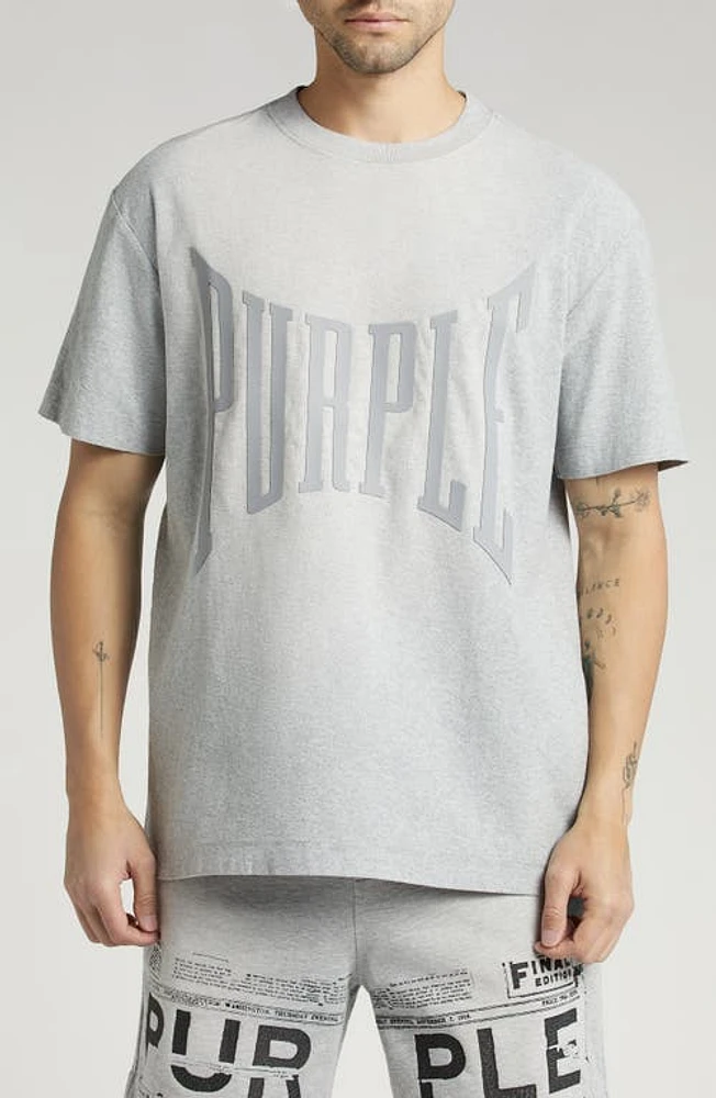 PURPLE BRAND Logo Graphic T-Shirt Grey at Nordstrom,