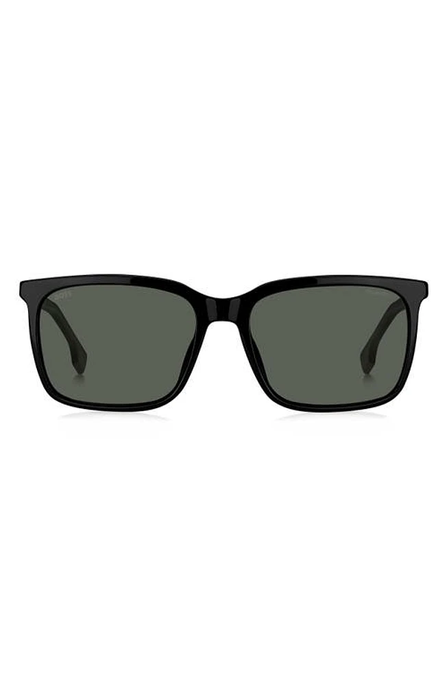 BOSS 57mm Rectangular Sunglasses in at Nordstrom