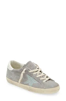 Golden Goose Super-Star Glitter Detail Low Top Sneaker Grey/Blue at Nordstrom,