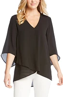 Karen Kane Asymmetrical Crepe Top at Nordstrom,