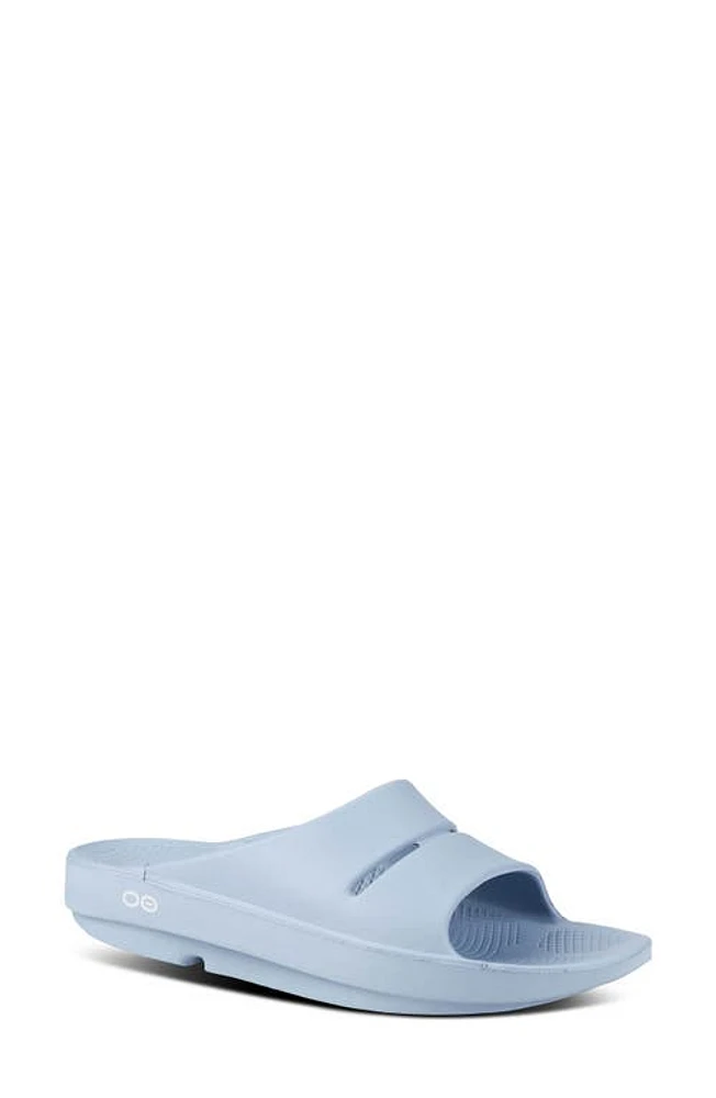 Oofos Gender Inclusive OOahh Slide Sandal Neptune Blue at Nordstrom,