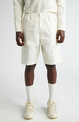 Stone Island Ghost Comfort Fit Cotton Canvas Bermuda Shorts Natural at Nordstrom,