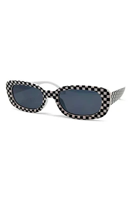 FYNN AND RILEY Kids' Rectangular Sunglasses in Black/White at Nordstrom