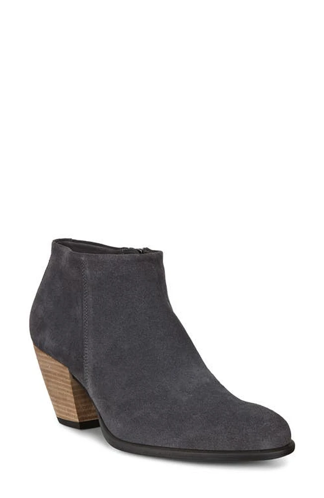 ECCO Shape 55 Water Repellent Western Bootie in Magnet Suede at Nordstrom, Size 7-7.5Us