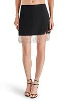 Steve Madden Cam Fringe Miniskirt Black at Nordstrom,