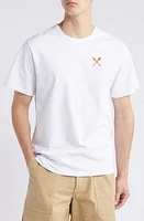 FORET Sail Embroidered Oars Organic Cotton T-Shirt White at Nordstrom,