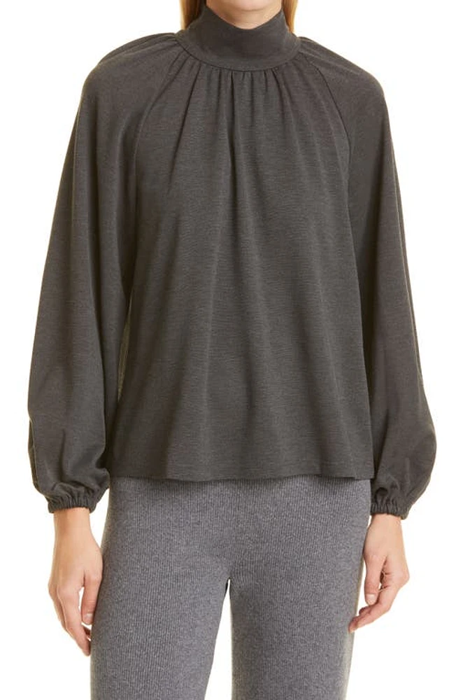 Toccin Long Sleeve Turtleneck Top in Charcoal at Nordstrom, Size X-Small