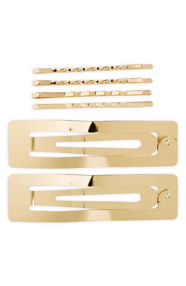 BP. 6-Pack Hair Clips in Gold at Nordstrom