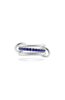 Spinelli Kilcollin Petunia Bleu Sapphire 3-Link Stack Ring Silver at Nordstrom,