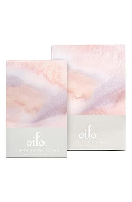 Oilo Sandstone Changing Pad Cover & Fitted Crib Sheet Set at Nordstrom