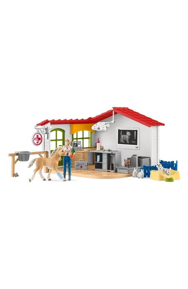 Schleich 27-Piece Vet Practice with Pets Playset in Multi at Nordstrom