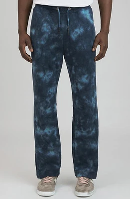 PRPS Merioka Spattered Knit Drawstring Pants Blue at Nordstrom,