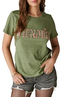 Lucky Brand Hendrix Embroidered Graphic T-Shirt in Olivine at Nordstrom, Size X-Small