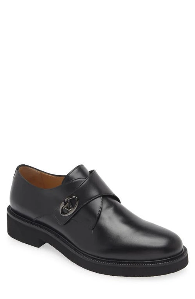 Valentino Garavani VLOGO Locker Monk Shoe 0No-Nero at Nordstrom,