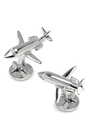 Cufflinks, Inc. Private Jet Cuff Links in Silver at Nordstrom