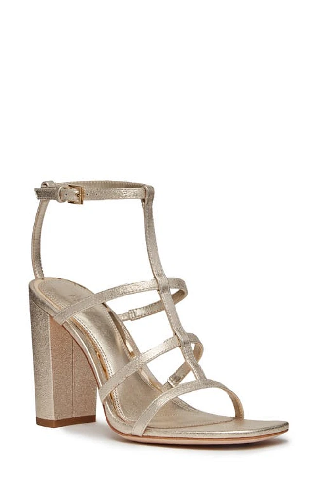 PAIGE Scarlet Ankle Strap Sandal Light Gold at Nordstrom,