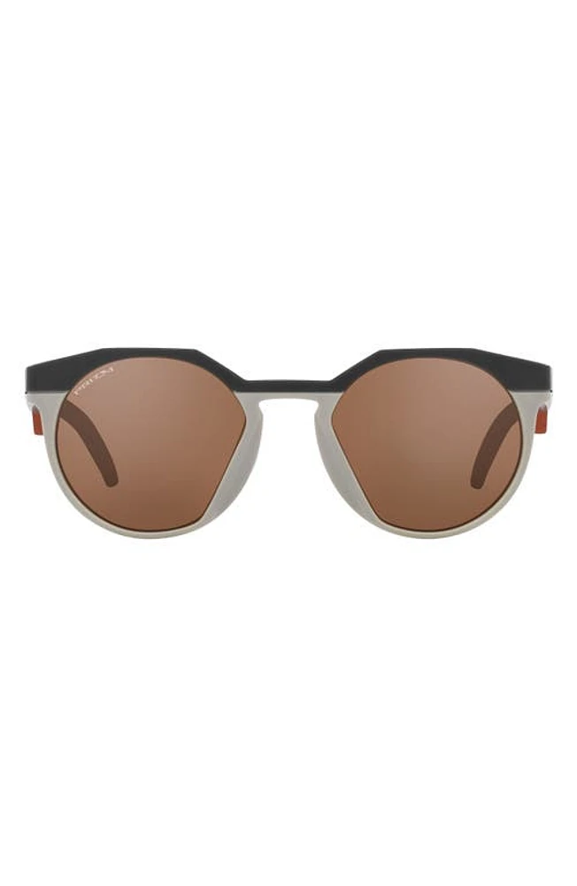 Oakley HSTN 52mm Prizm Round Sunglasses in Carbon at Nordstrom